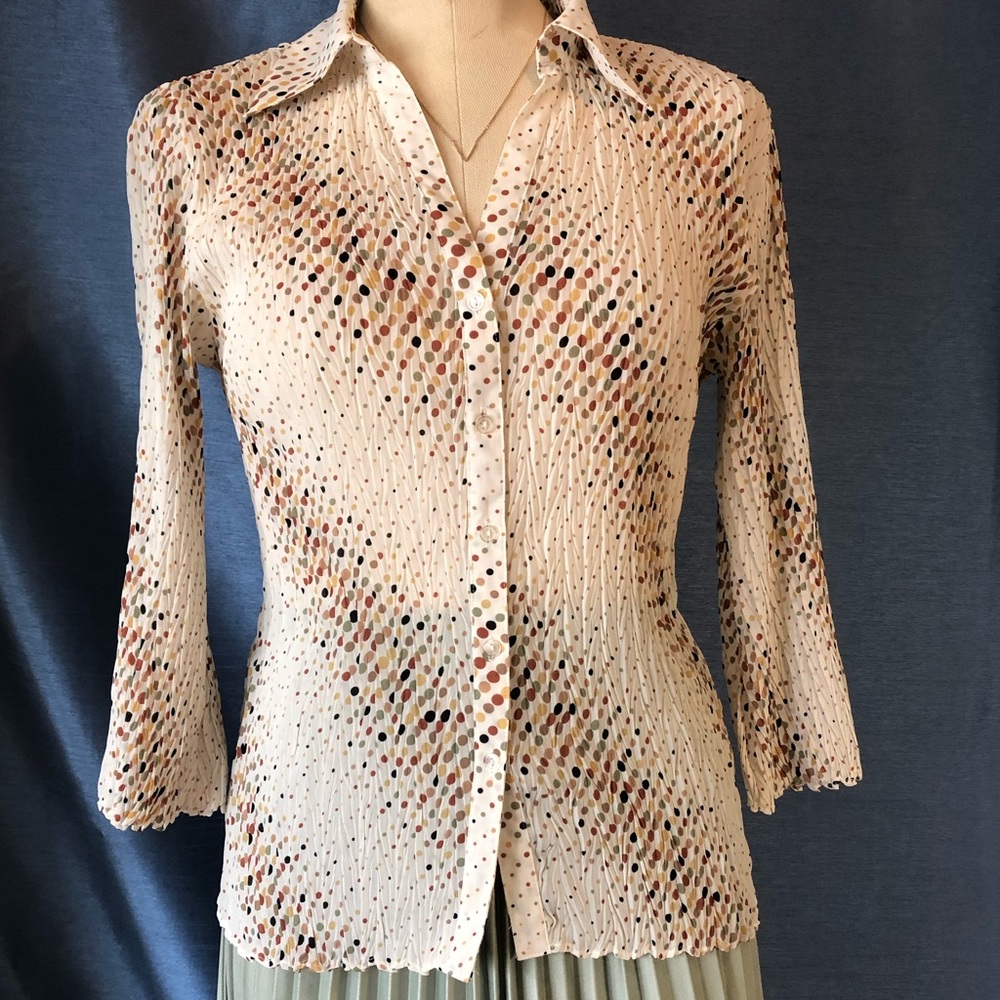 Vintage E.K.Design Polka Dot Blouse